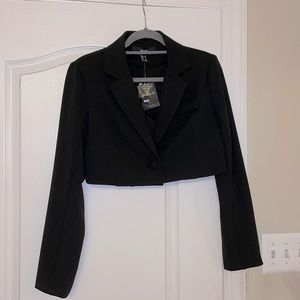 Cropped Suit Jacket